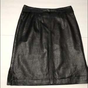 Leather Montagut Paris Leather Skirt
